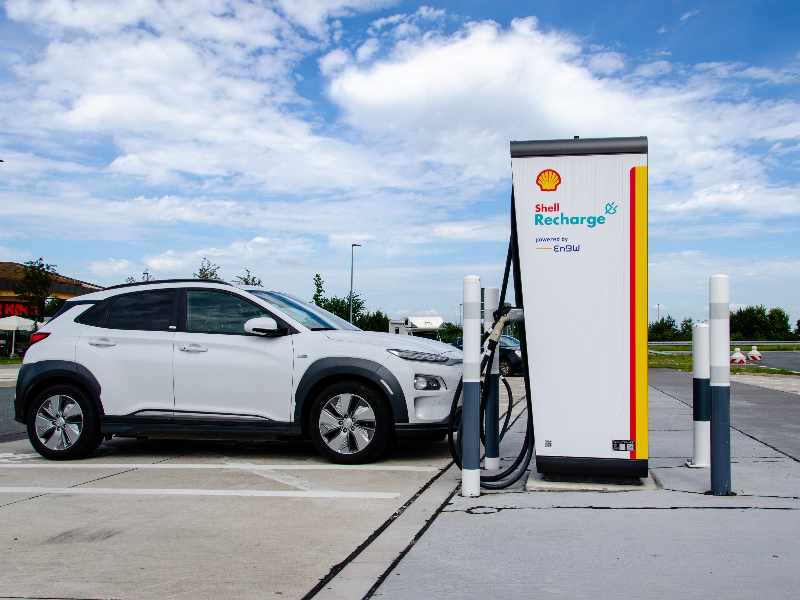 an electric vehicle charging station
