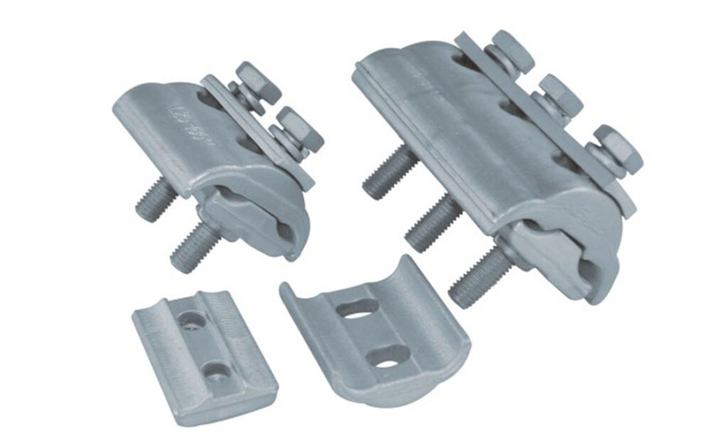 parallel groove clamp used in connecting conductors in parallel