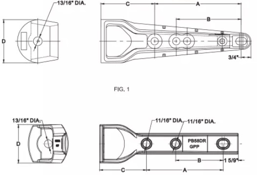 components of pole top bracket wotking together to provide safeyt and stability