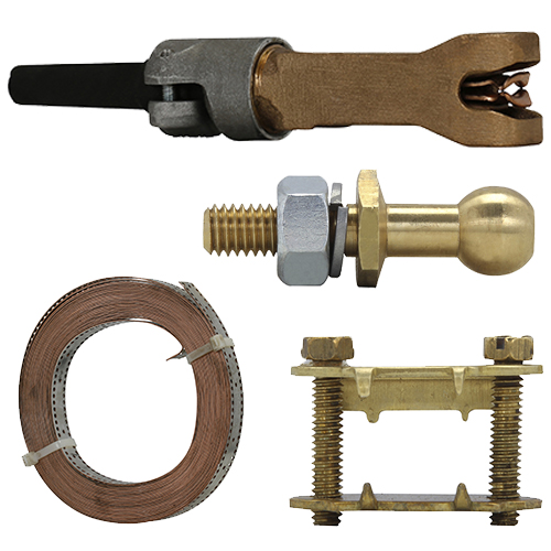 grounding hardware as used in grounding systems.