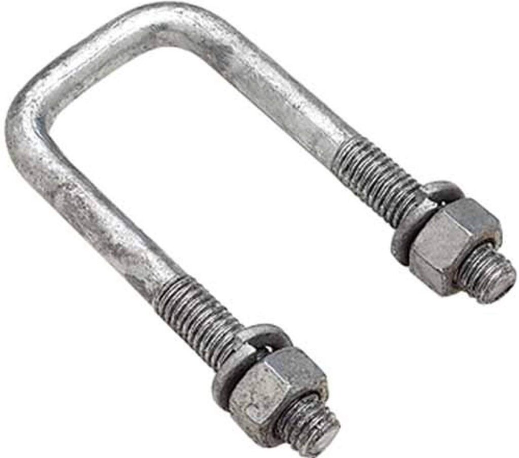 stainless steel U-bolt as used in overhead transmisison lines