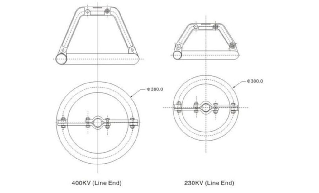 the corona rings have several components that contribute to the effectiveness 