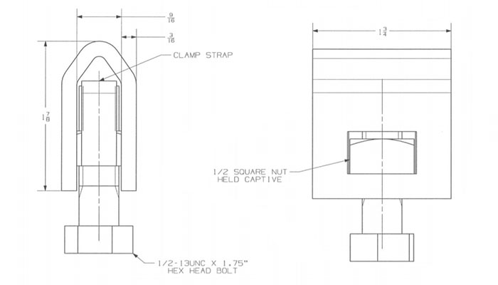 parts of a b strand ground clamp