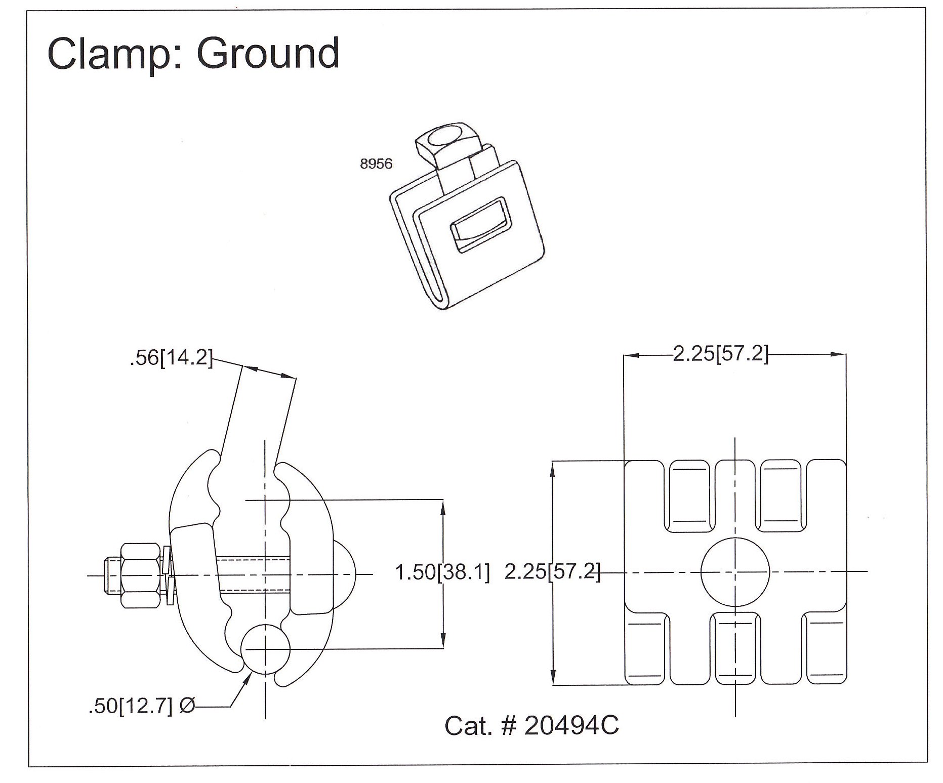 technical specifications for b strand ground clamp