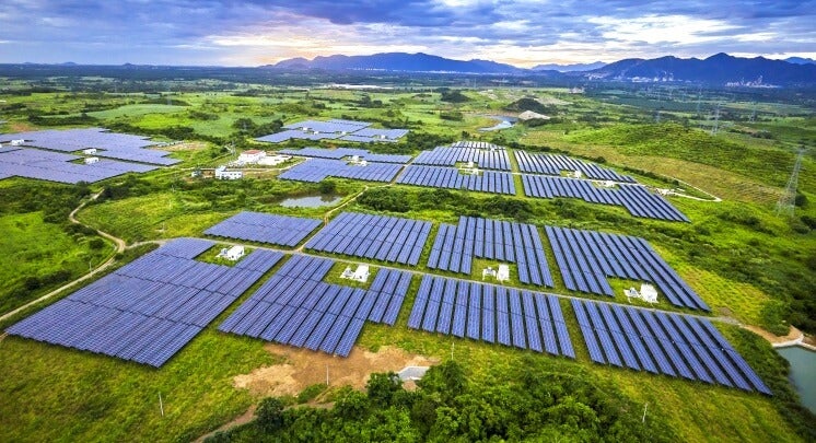 Large-scale solar farm supports energy sustainability