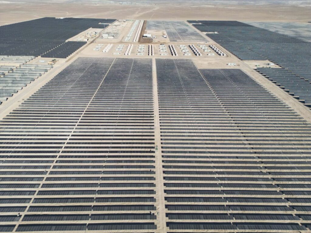 Large-scale solar PV farm in Chile
