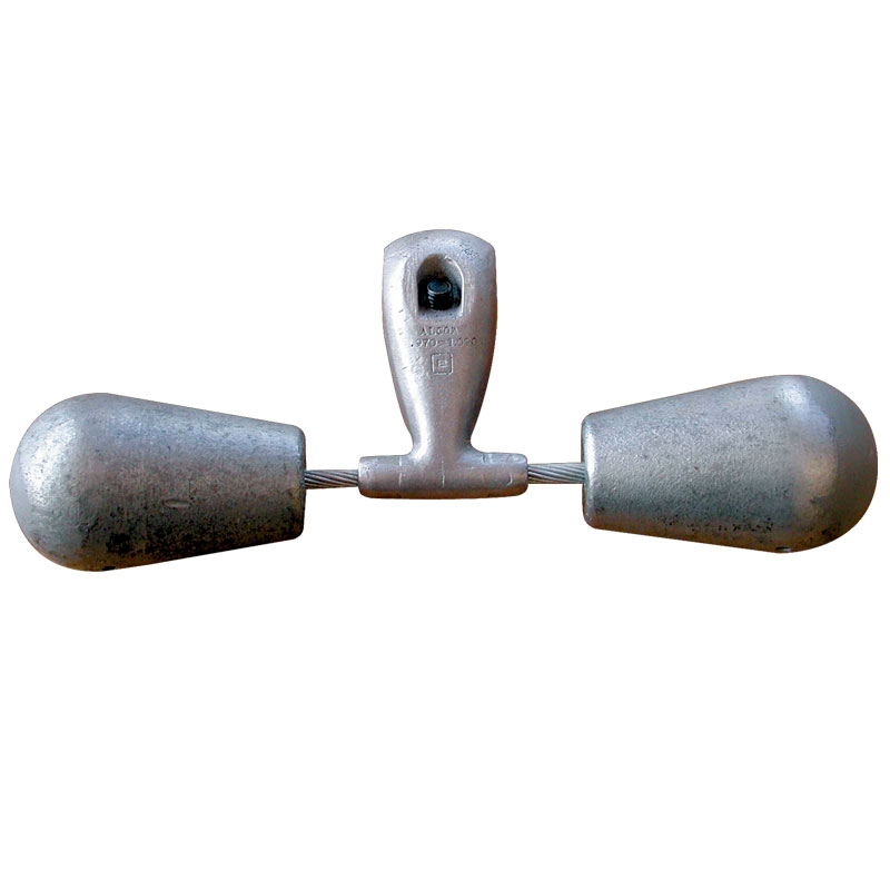 Stockbridge dampers prevent fatigue on conductors 