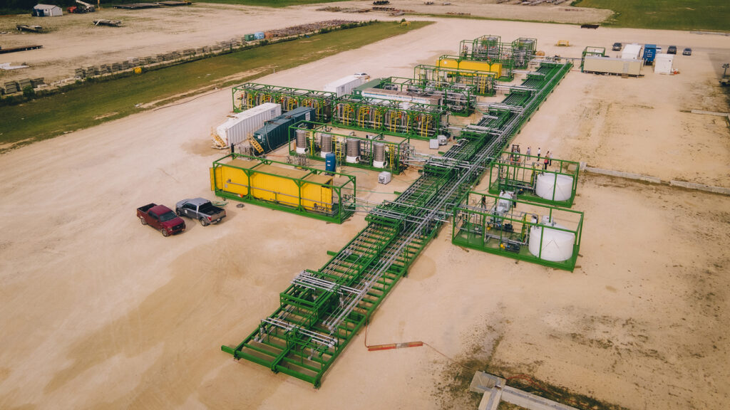 Lithium extraction and processing facility