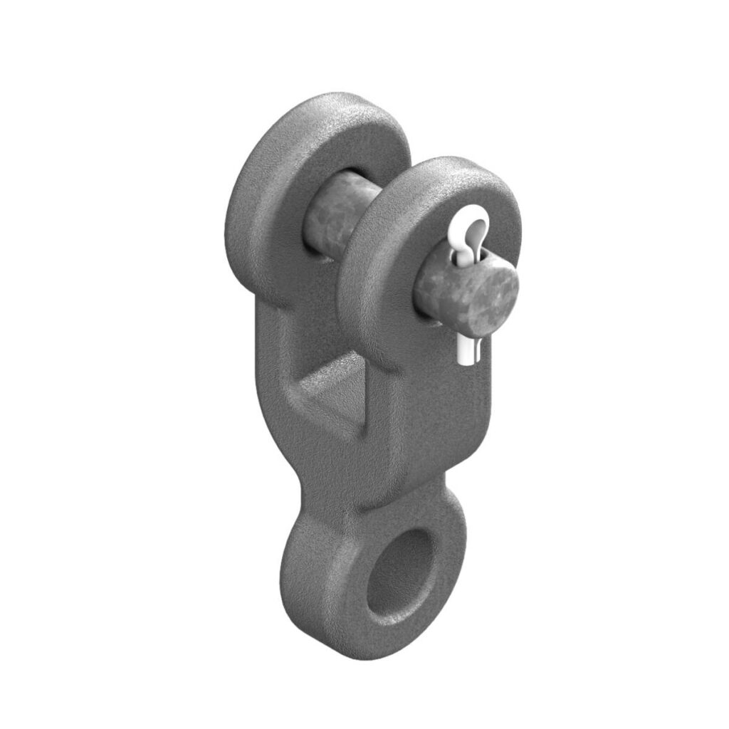Clevis eye transfer forces without deformation
