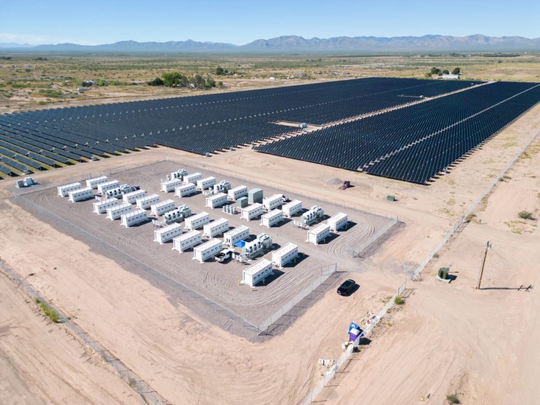 Solar PV farm supported by BESS