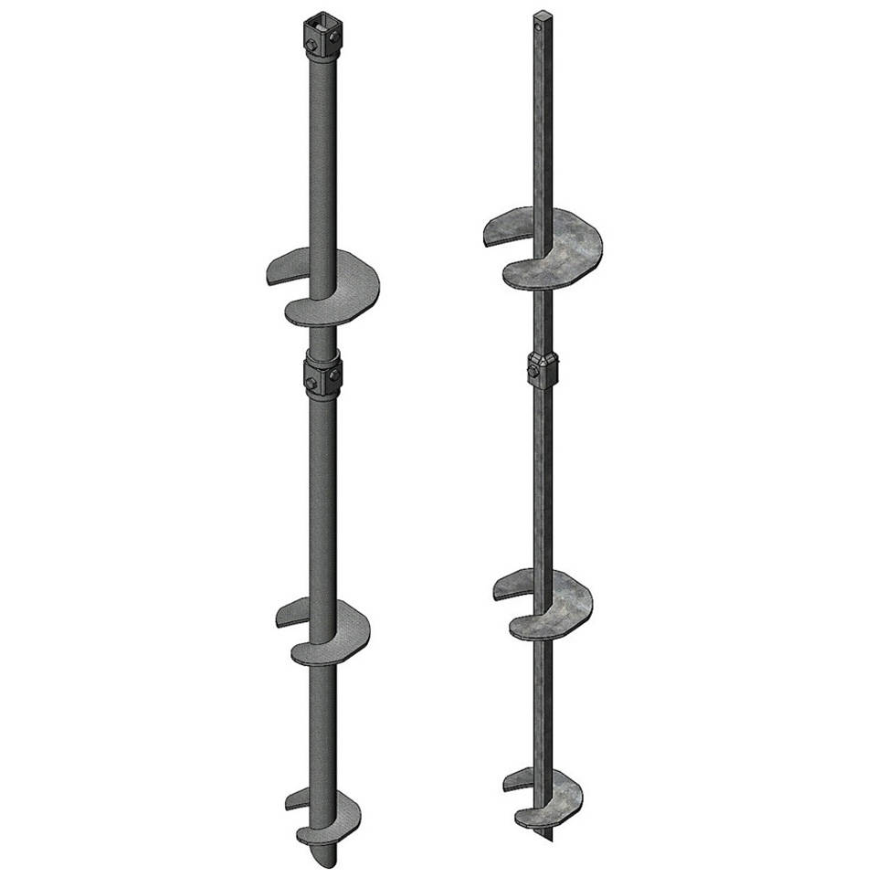 Helical anchors secure pipelines against uplift forces