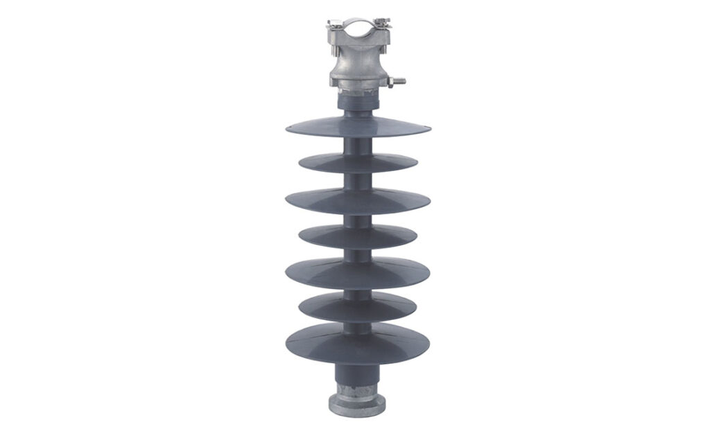 Line post insulators provide mechanical support for conductors 
