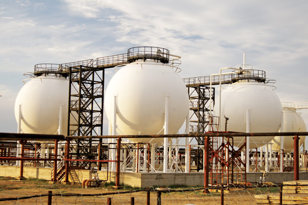 LNG storage facility infrastructure