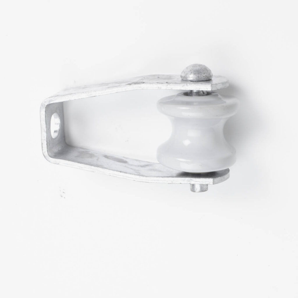 Secondary deadend clevis transfers loads from conductors