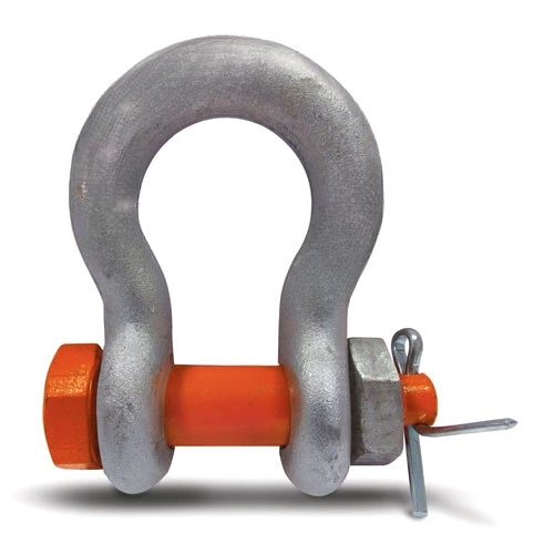 Shackle helical anchors distribute loads from power lines
