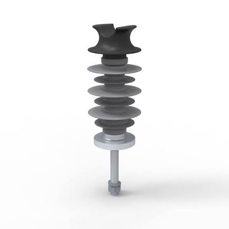 Composite post insulator maintains electrical separation