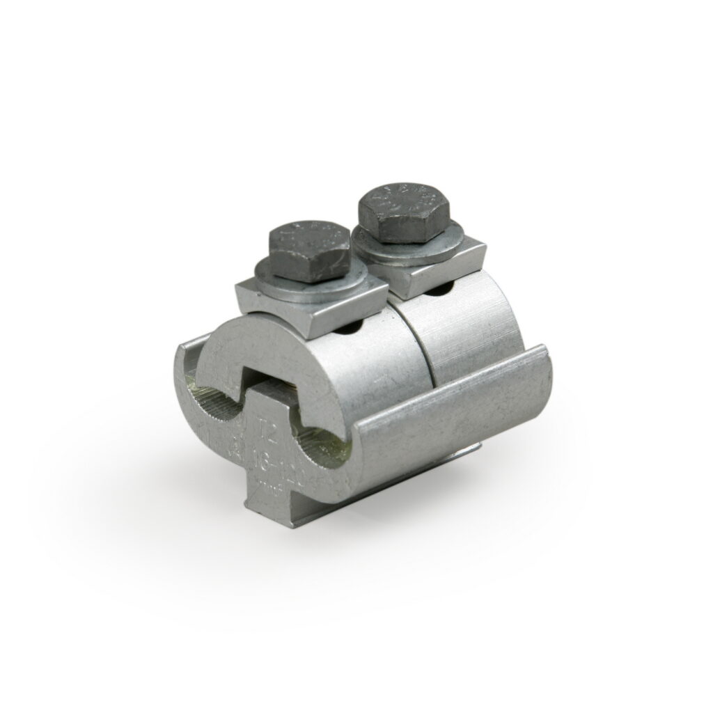 Parallel groove connectors provide secure electrical connections within networks