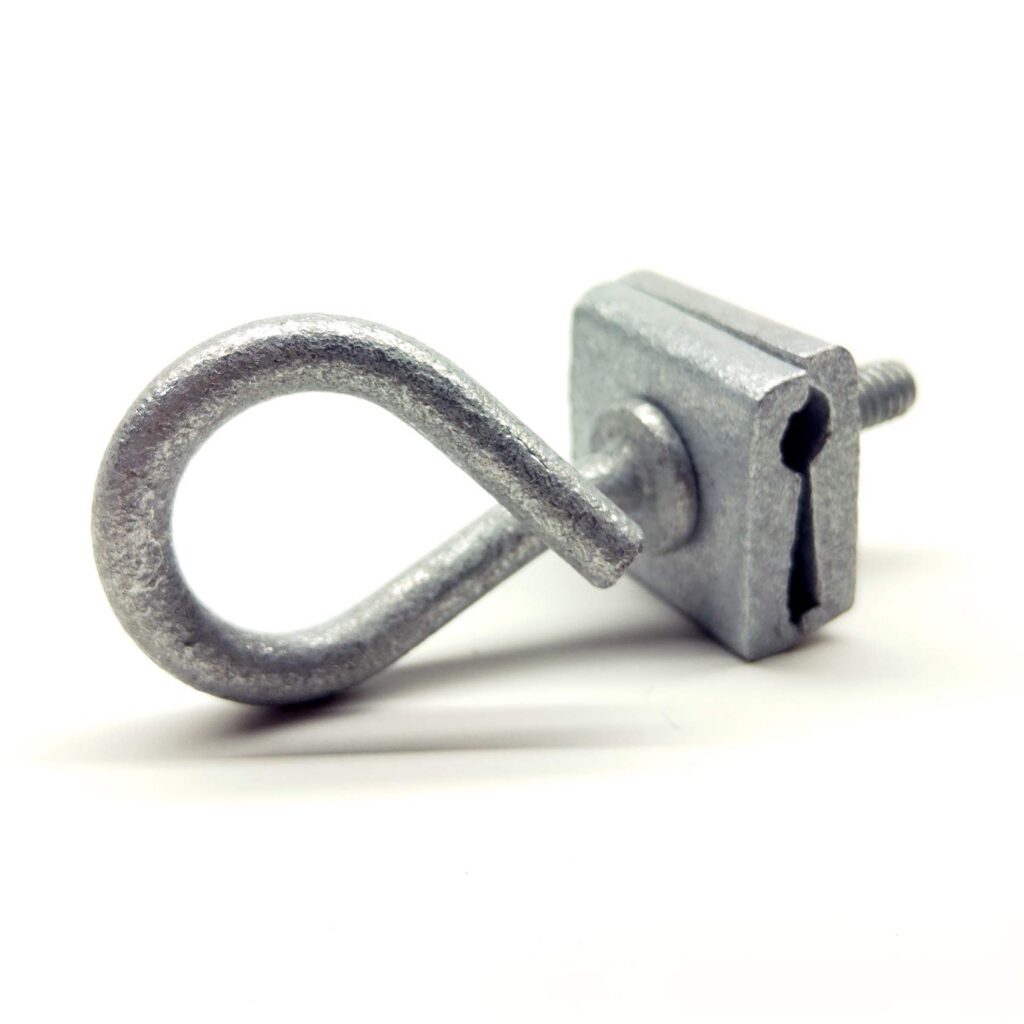 Span clamps secure overhead conductors